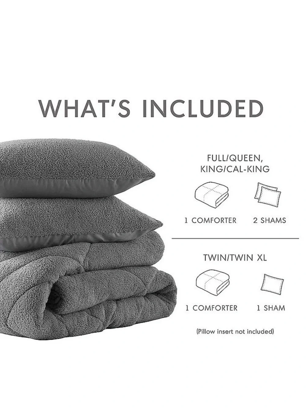 510 Design Kyla teddy mid weight comforter set.  NEW IN BOX